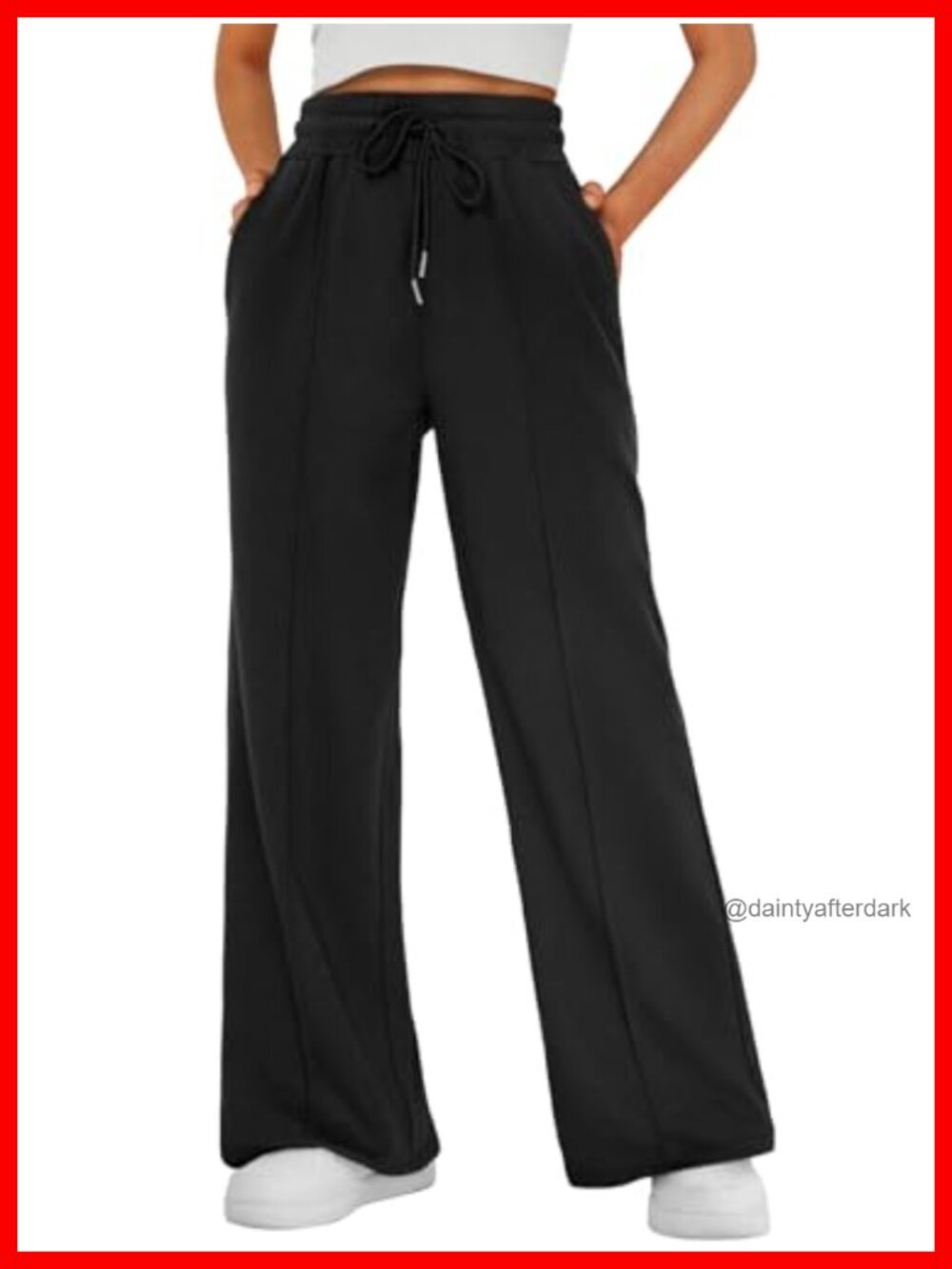 Wide Leg Sweatpants Baggy High Rise Lounge Fall Pants